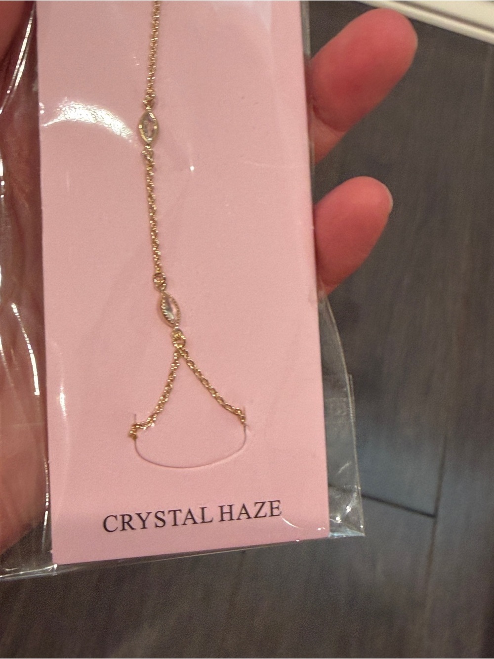 NWT Crystal Haze Gold & Crystal Hand Chain for Women Jewelry - Picture 5 of 7